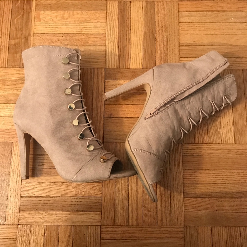 Nude booties
